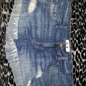 Jean shorts  Pink Victoria  secret